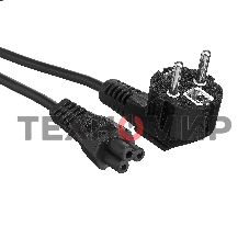 Кабель питания ноутбуков ExeGate Power PC5-1,8P (Евровилка Schuko->С5) VDE-250V-3*0.5-CU, 6A, 1.8м