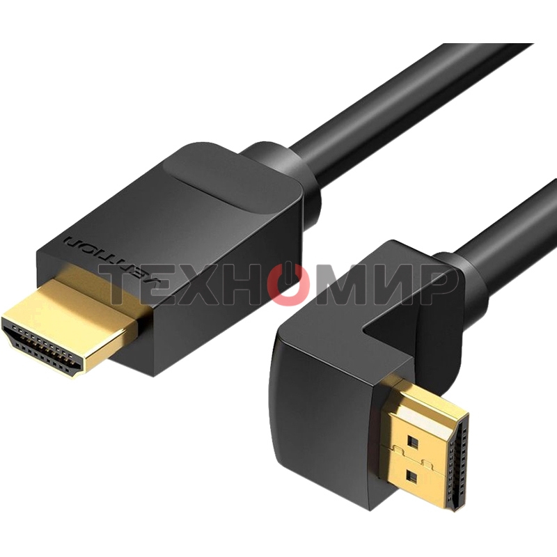 Кабель Vention HDMI High speed v2.0 with Ethernet 19M/19M угол 270 - 3 м