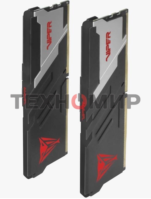 Оперативная память Patriot Viper Venom, DDR5, 64GB (2x32GB), 5600MHz, CL40, DIMM, с радиаторами, черный