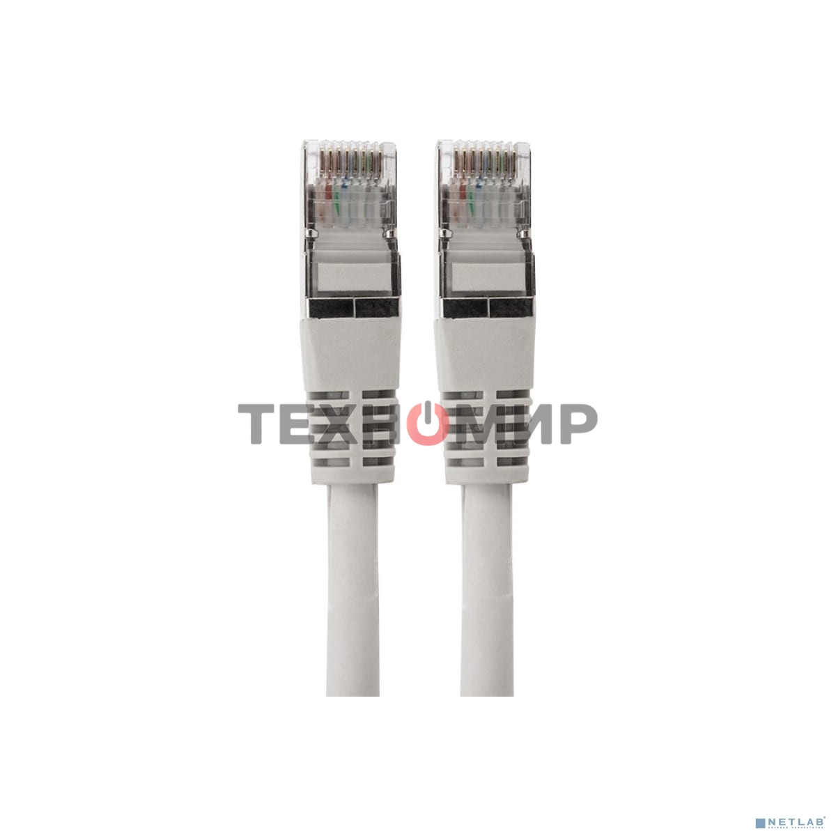 Пaтч-корд Rexant F/UTP, cat.6, RJ45-RJ45, экранированный, PVC серый, 1м