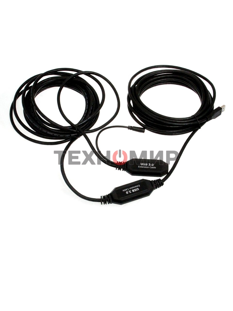 Кабель-адаптер USB3.0-repeater, удлинительный активный Am-->Af 10м VCOM