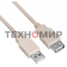Кабель-удлинитель USB2.0 Buro USB2.0-AM/AF-3 A(m)/A(f) (3м)