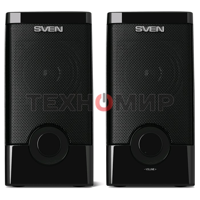 Колонки Sven 318 черный USB-порт ПК, ноутбука или адаптер 5V DC