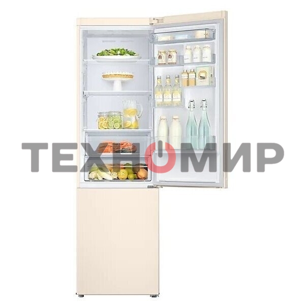 Холодильник Samsung RB37A5200EL/WT бежевый двухкамерный 269/118 л морозилка снизу