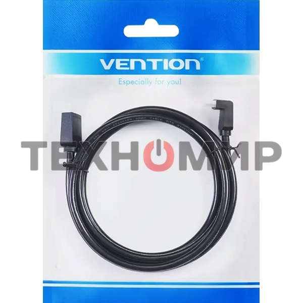Кабель Vention HDMI High speed v2.0 with Ethernet 19M/19M угол 270 - 3 м