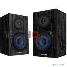 Акустическая система 2.0 SVEN SPS-576 черные (2x4W, Bluetooth, дерево)