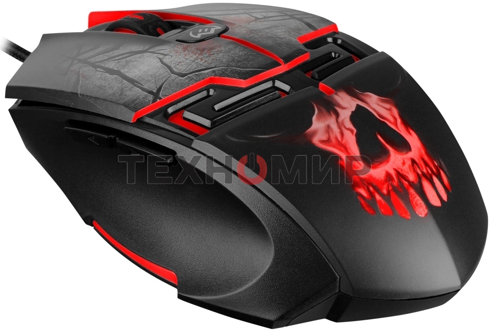 Мышь проводная SVEN RX-G805 черный, 8000 dpi, USB, кнопки - 6