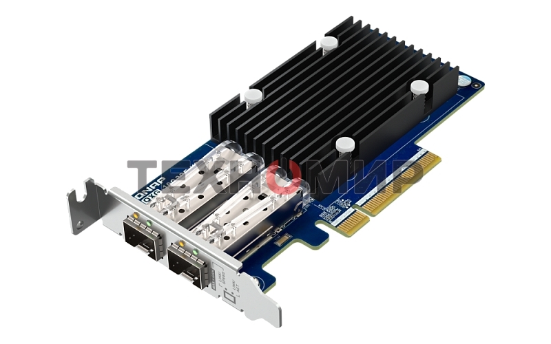 Сетевая карта QNAP Expansion Card QXG-10G2SF-X710 PCIe Gen3 x8 2x10GbE(SFP+)