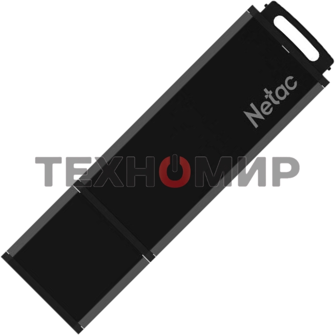 Флешка USB Netac U351 (NT03U351N-032G-20BK), 32Gb, USB 2.0, R/W 25/10, черный