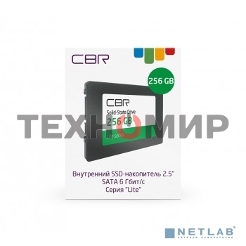 Накопитель SSD CBR SSD-256Gb-2.5-LT22, 256Gb, SATA III, 2.5