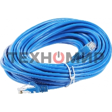 Патч-корд UTP Cablexpert PP12-10M/B cat.5e, 10м, литой, многожильный, синий