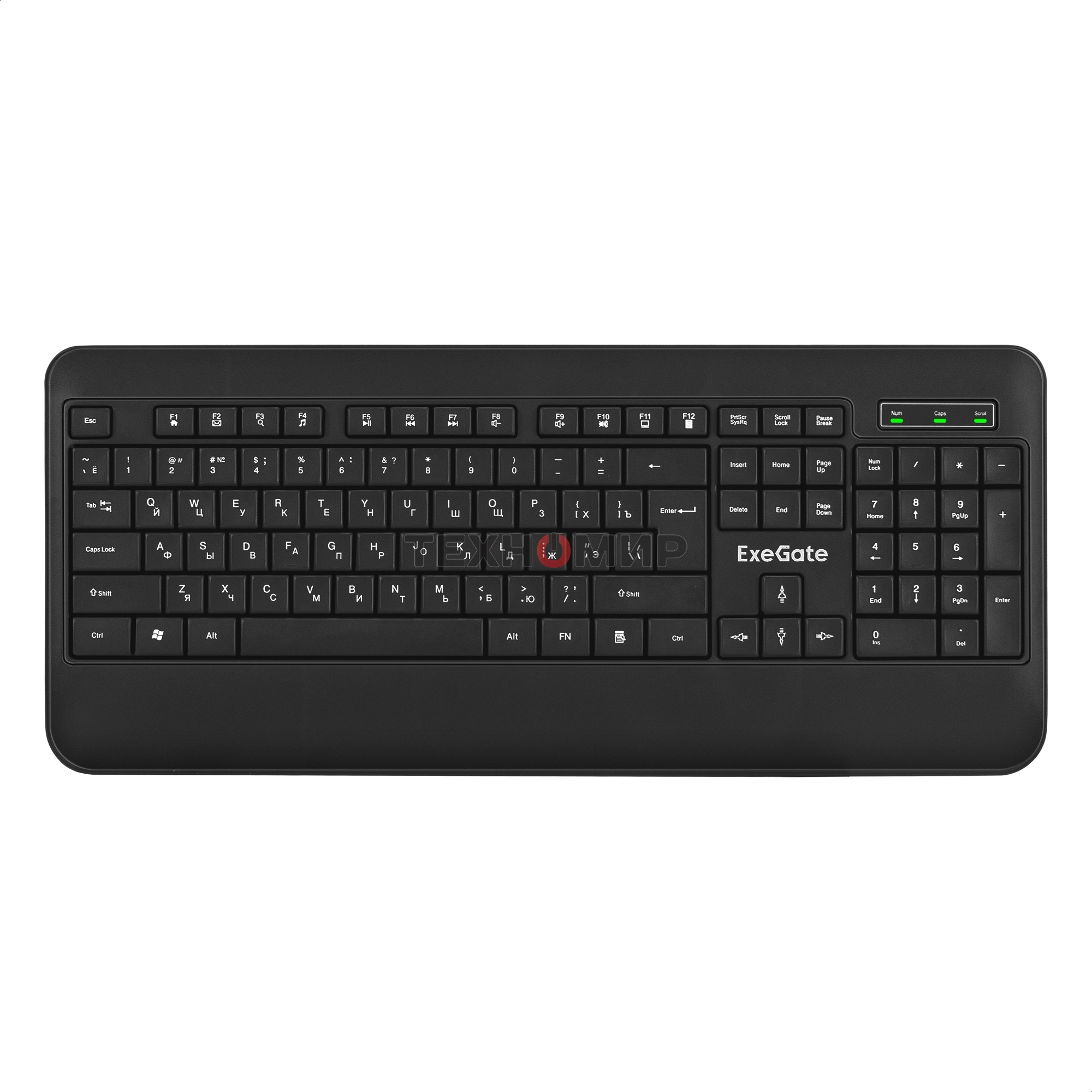 Клавиатура проводная ExeGate Professional Standard LY-E5500M, USB, черный