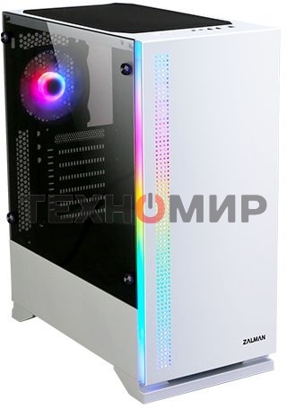 Компьютерный корпус ZALMAN S5, ATX, WHITE, WINDOW, 2xCOMBO (3.5