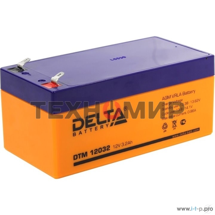Батарея для ИБП Delta DTM 12032 (12V, 3.2Ah)