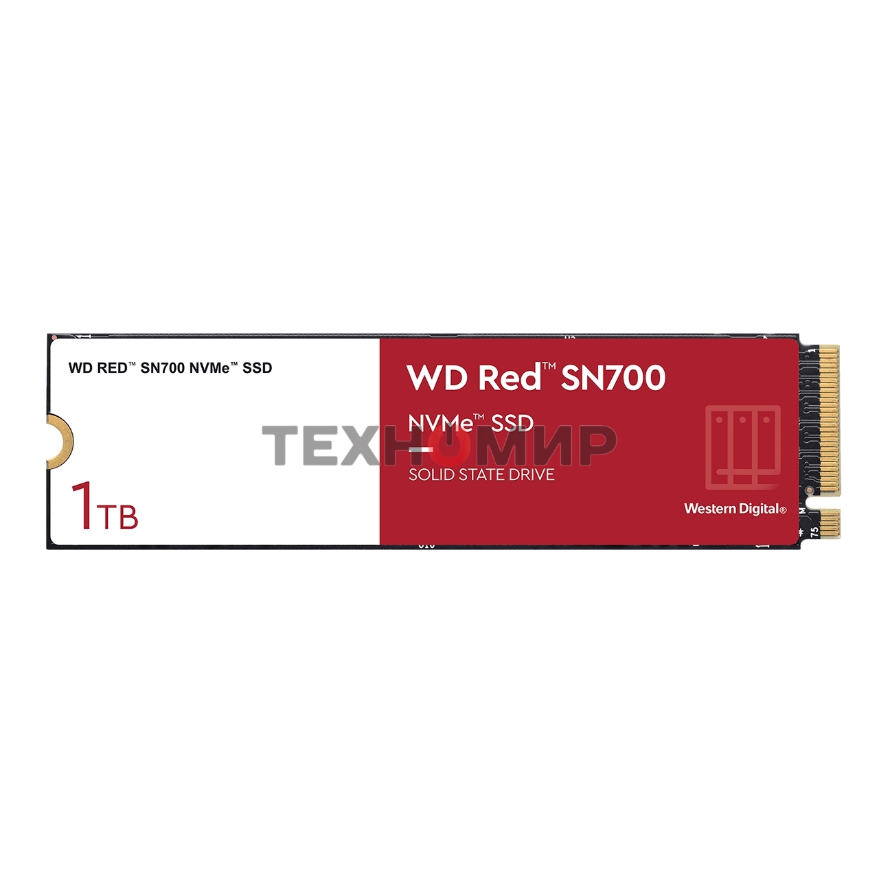 Накопитель SSD WD Red SN700, 1Tb, PCIe 3.0 x4, M.2 2280, NVMe, R/W 3430/3000