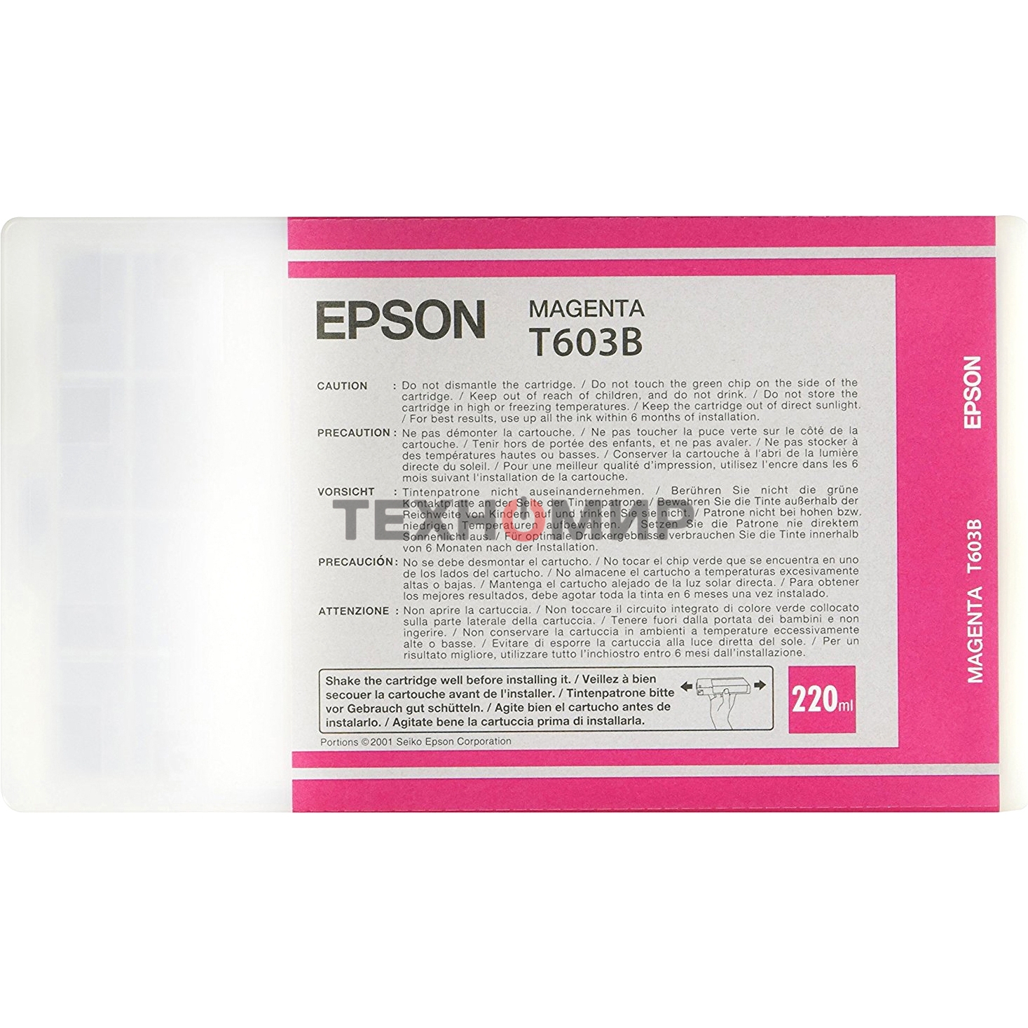 Картридж струйный Epson C13T603B00 пурпурный (220 мл) для Epson St Pro 7800/9800