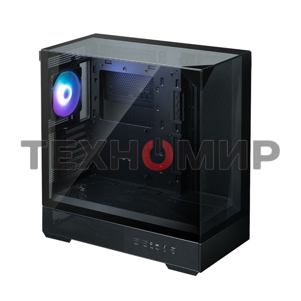Компьютерный корпус ZALMAN P40 Prism, ATX, черный, WINDOW, 2x3.5
