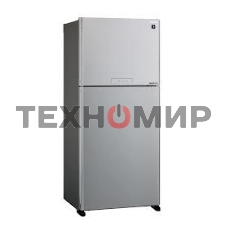 Холодильник Sharp SJ-XG55PMSL серебристый двухкамерный 394/162 л морозилка сверху
