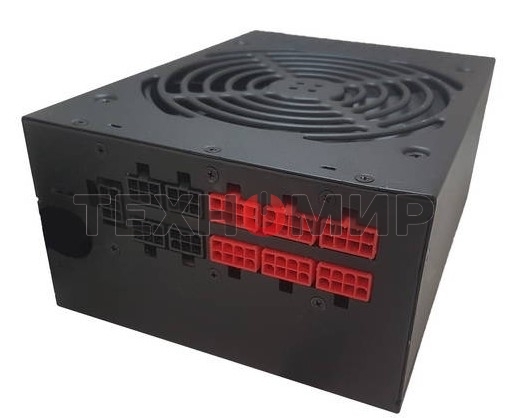 Блок питания CWT PUO1050V-G, 1050Вт, 80 PLUS Gold, 140мм, модульный, черный