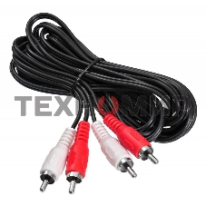 Кабель соединительный аудио Buro 2хRCA (m)/2хRCA (m) 3м. черный