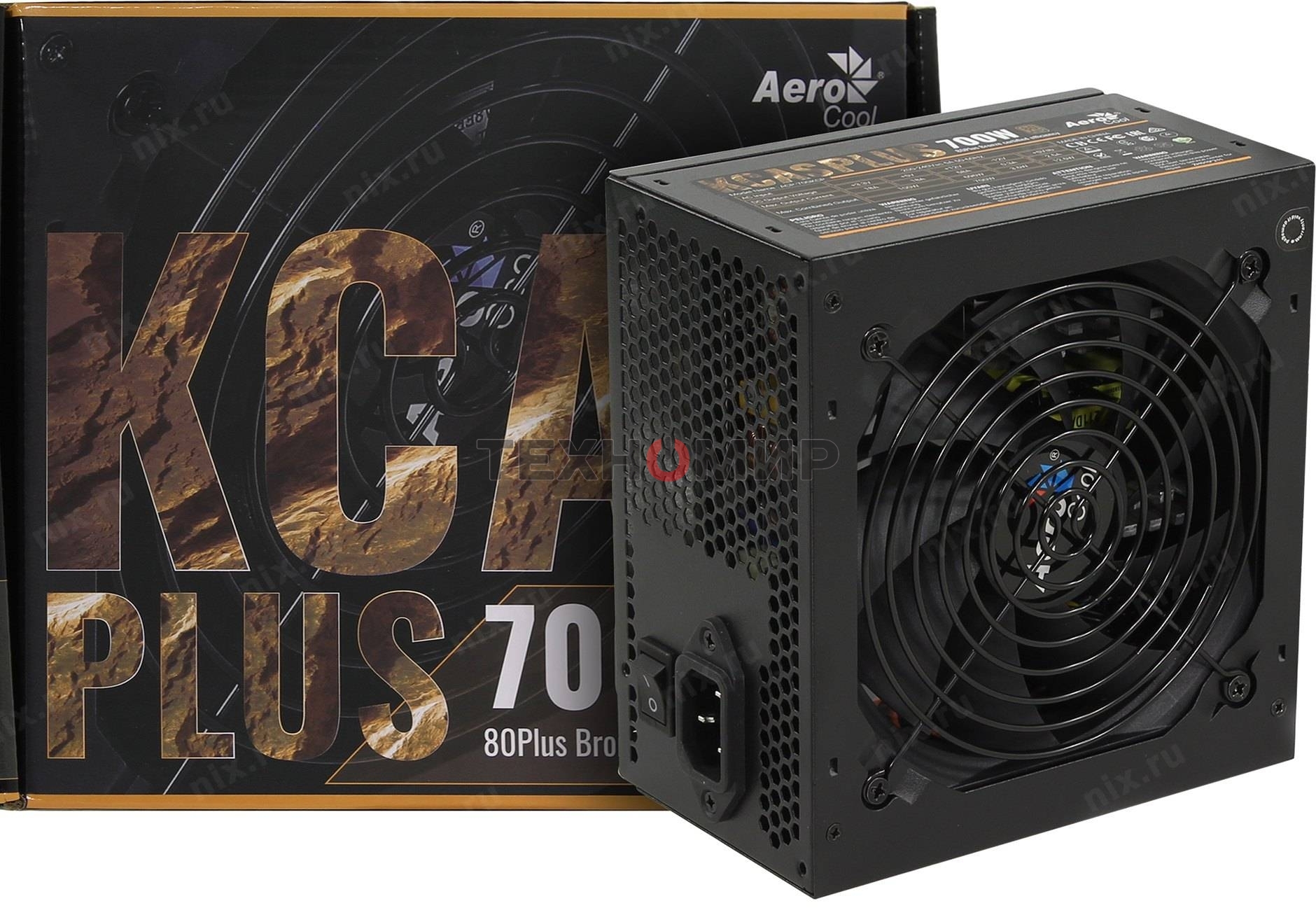 Блок питания Aerocool/Formula AC KCAS PLUS 700, 700Вт, 80 PLUS Bronze, 120мм черный (аналог Aerocool KCAS PLUS 700W)