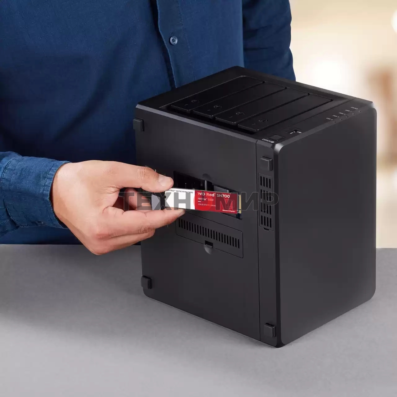 Накопитель SSD WD Red SN700, 1Tb, PCIe 3.0 x4, M.2 2280, NVMe, R/W 3430/3000