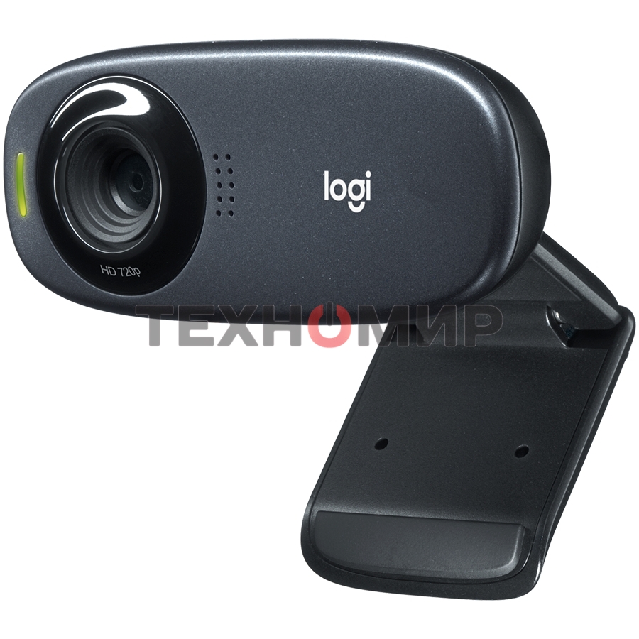 Веб-камера Logitech C310 HD 1280x720, 30 кадр/с, USB Type-A, микрофон (шумоподавление), автоосвещение, универсальное крепление