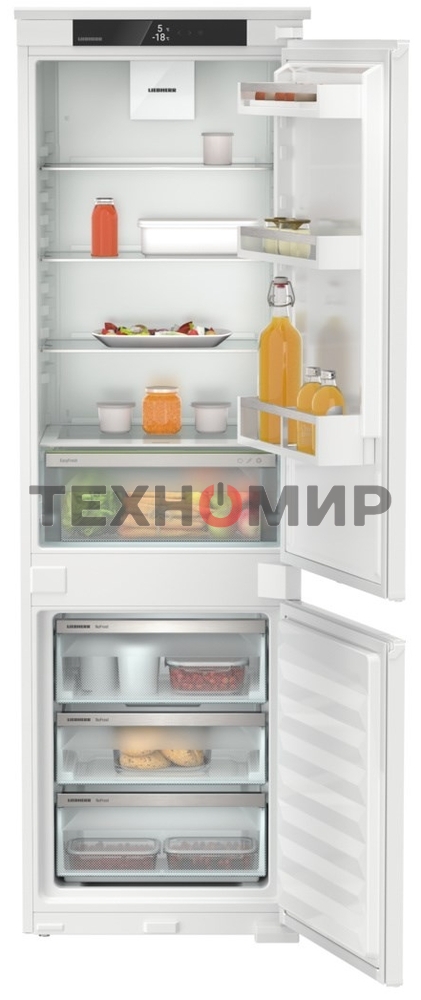 Встраиваемый холодильник Liebherr ICNSE 5103-22 001 двухкамерный 182/69л морозилка снизу