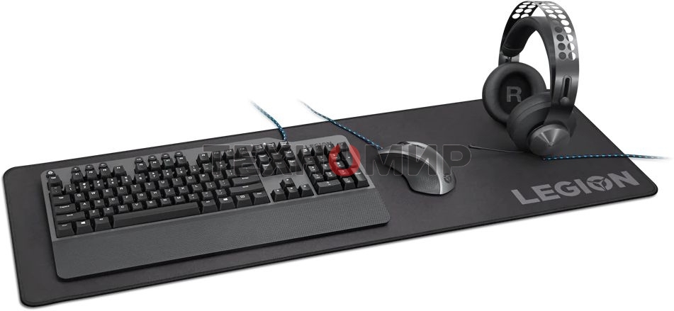 Коврик для мыши Lenovo Legion Gaming XL черный 900x300x3мм