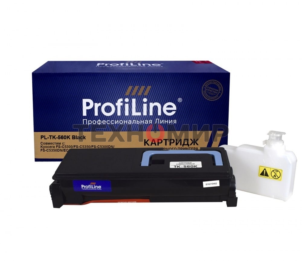 Картридж лазерный ProfiLine PL-TK-560K для принтера Kyocera FS-C 5300DN/5350DN/ECOSYS P6030cdn 12000 копий черныйProfiLine