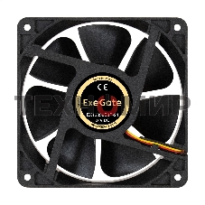 Вентилятор для корпуса ExeGate EX12038B3P-24 черный, 120 мм, 3000 об/мин, 46.1 дБ, 3 pin
