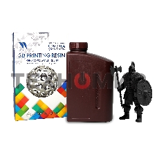 Фотополимерная смола NVPrint высокой детализации 14K Standard Resin черный для 3D печати 1 кг (бут)