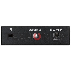 Коммутатор неуправляемый D-Link DGS-1005P/B3A с 5 портами 10/100/1000Base-T (4 порта PoE 802.3af/at, PoE-бюджет 60 Вт)