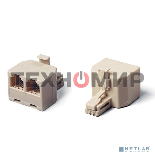 Разветвитель US-12 RJ45 8P8C (джек) -> 2x8P8C (розетки)