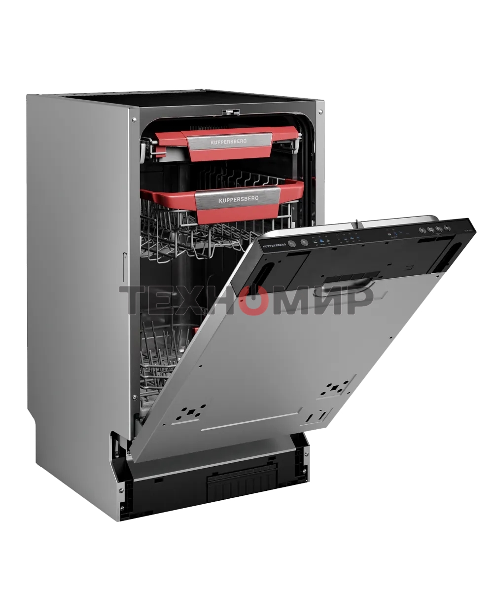 Встраиваемая посудомоечная машина Kuppersberg GLM 4581, черный, 44.8 см, 10 компл., 49 дБ, класс A+++