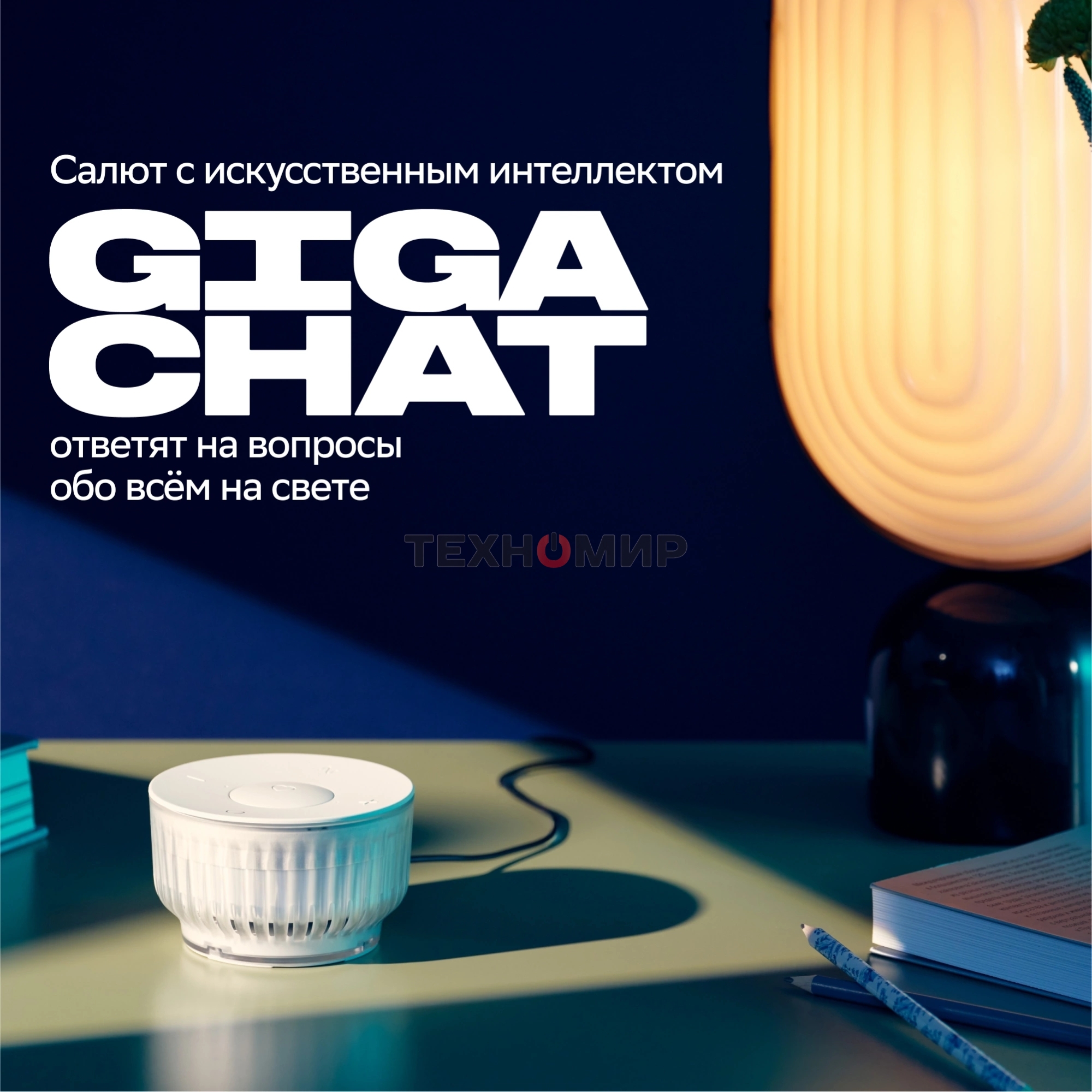 Умная колонка SBER Boom Mini 2, 5Вт, 1.0, GigaChat, Magnetic Sound, Мультирум, Детектор шума, Wi-Fi, Bluetooth 5.0, Салют, синий