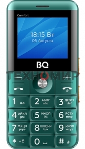 Мобильный телефон BQ 2006 Comfort зеленый/черный