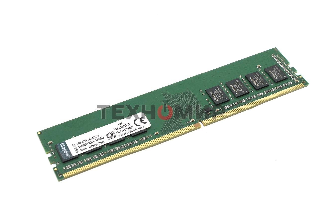 Оперативная память Kingston ValueRAM, DDR4, 16GB (1x16GB), 3200MHz, CL22, DIMM