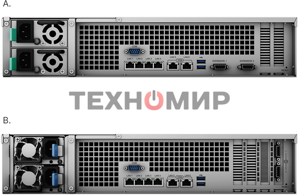 Система хранения Synology (Rack2U) 8C2