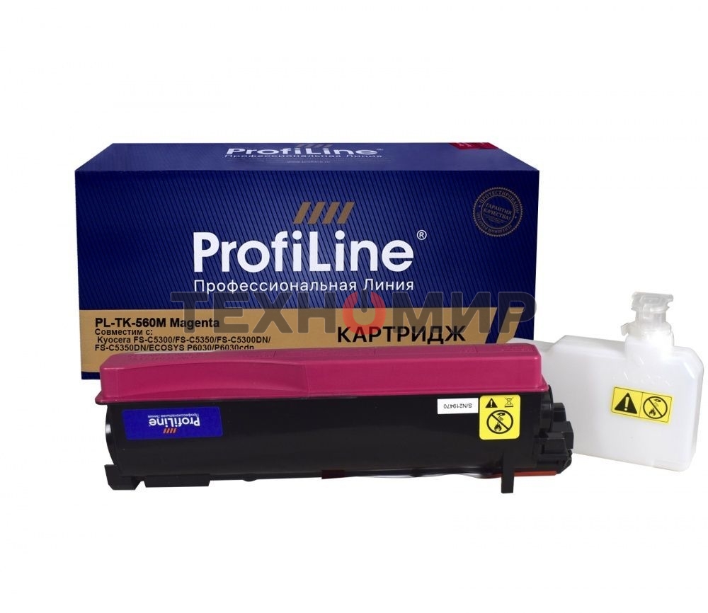 Тонер-кит PL-TK-560M для принтера Kyocera FS-C 5300DN/5350DN/ECOSYS P6030cdn 12000 копий Magenta ProfiLine