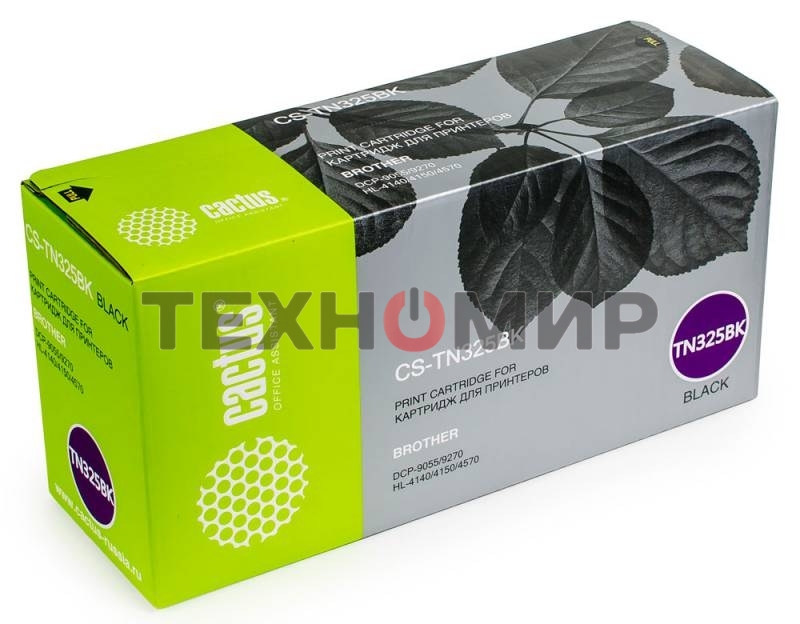 Картридж лазерный Cactus CS-TN325BK черный (4000 стр.) для Brother DCP 9055/9270; HL 4140/4150/4570