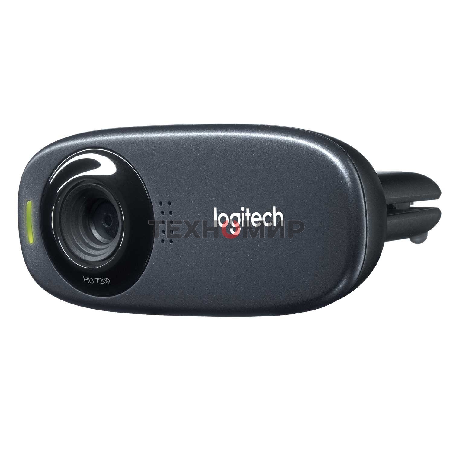 Веб-камера Logitech C310 HD 1280x720, 30 кадр/с, USB Type-A, микрофон (шумоподавление), автоосвещение, универсальное крепление