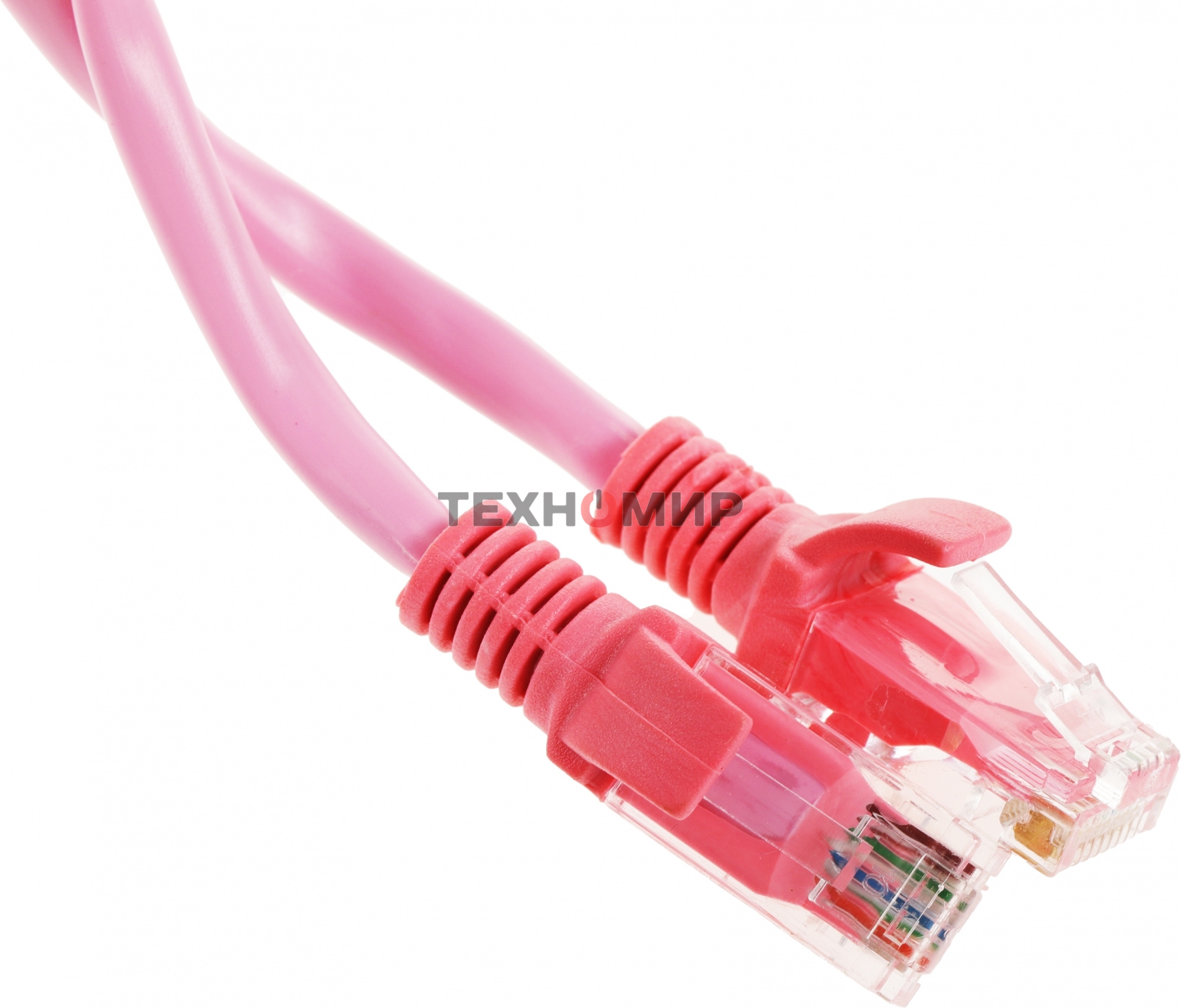 Патч-корд UTP Cablexpert cat.5e, 5м, литой, многожильный, розовый