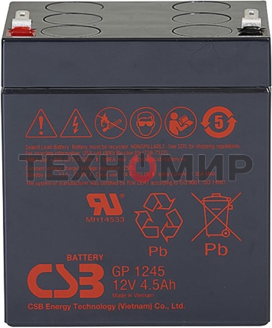 Батарея для ИБП CSB GP 1245 (12V, 4.5Ah) клемма F1