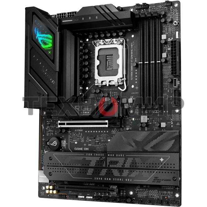 Материнская плата ASUS ROG STRIX B860-F GAMING WIFI, LGA 1851, Intel B860, 4xDDR5, 4xSATA, 4xM.2, 1xPCIe 5.0 x16, 1xPCIe 4.0 x16, 1xDP, 1xHDMI, 1x 2.5Gb LAN, 1xUSB 20Gbps, 1xUSB 10Gbps, 6xUSB-A 5Gbps, 2xUSB 2.0, 3x3.5 мм, 7.1, ATX