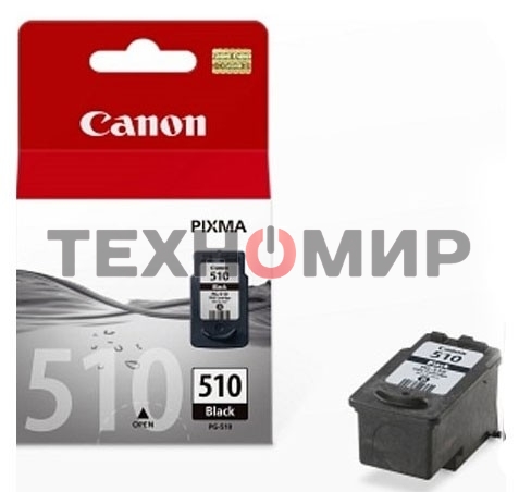 Картридж струйный PG-510Bk (2970B007) черный (220 стр.) для Canon PIXMA MP240, 260, 480, MX320, 330