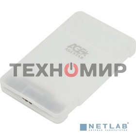 Внешний корпус для HDD/SSD AgeStar 3UBCP3 SATA пластик белый 2.5