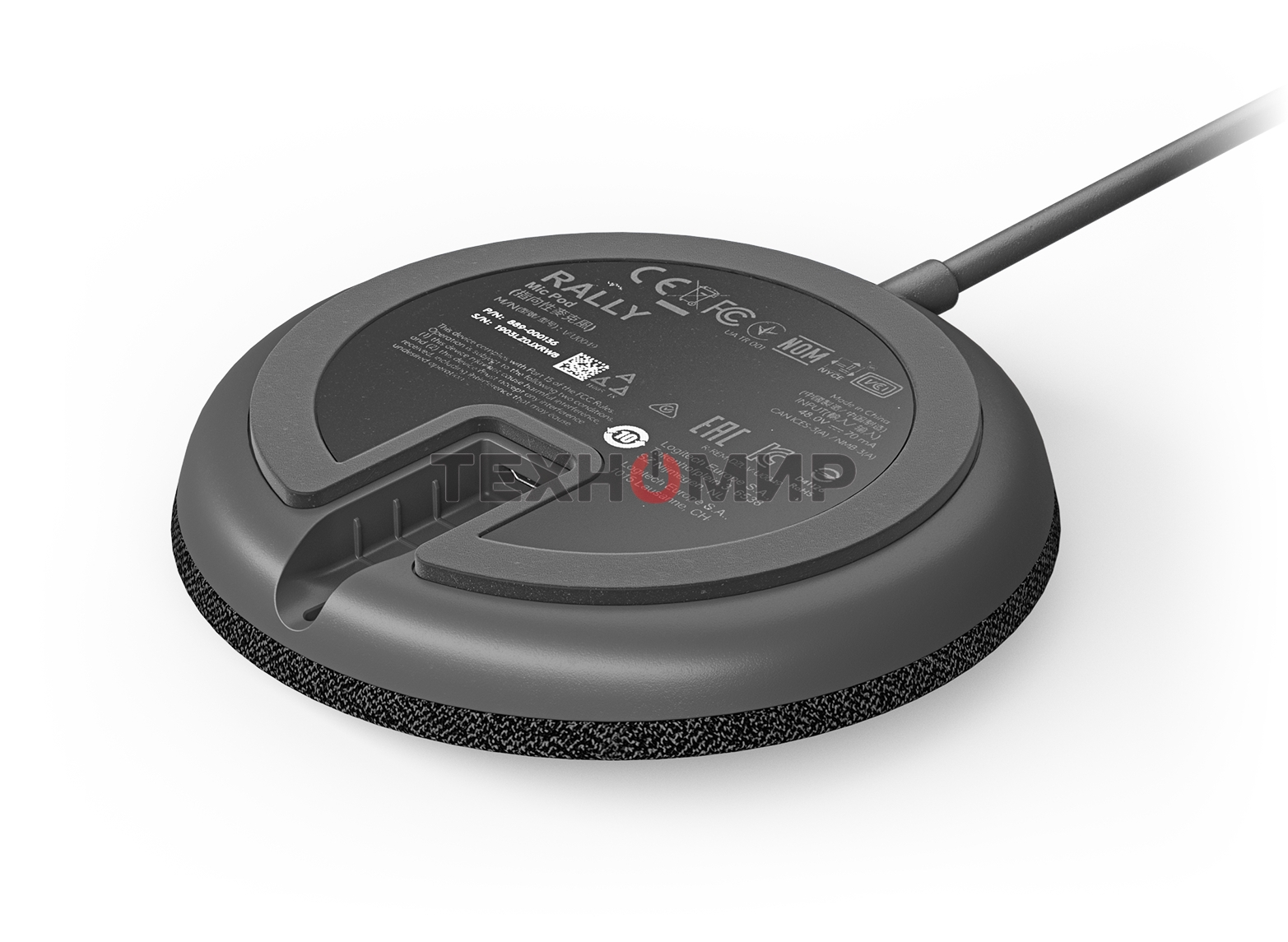 Микрофон Logitech Microphone for Rally Ultra-HD ConferenceCamMic Pod черный