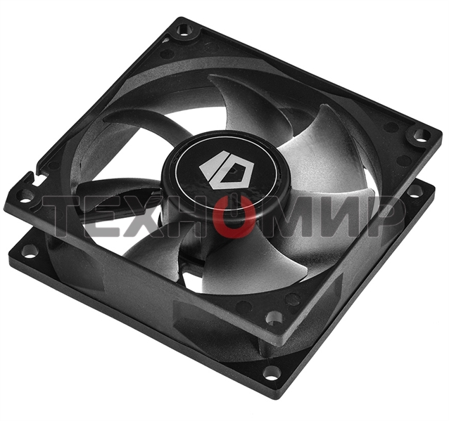 Вентилятор для корпуса ID-Cooling NO-8025-SD черный, 80 мм, 2000 об/мин, 21 дБ, 3 pin