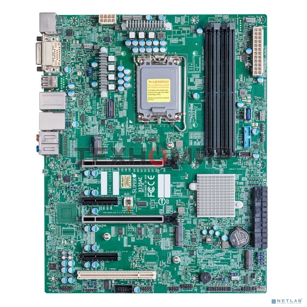 Материнская плата Supermicro MBD-X13SAE-B, сокет LGA1700, Intel W680, DDR5 2xPCIe 5.0 x16, 3xM.2, 2xRJ-45, ATX